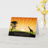 ガンジー引用文 カード (黄色い花)