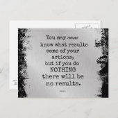 ガンジー引用文 ポストカード (正面/裏面)