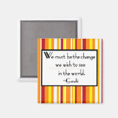 ガンジー引用文 マグネット (正面/裏面)