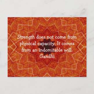 ガンジー感動的やる気を起こさせる見積 ポストカード