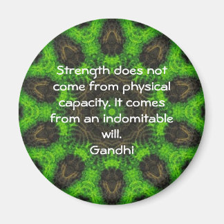 ガンジー感動的やる気を起こさせる見積 マグネット