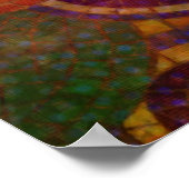 ガンジー感動的動物の権利引用文アート ポスター (角)