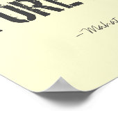 ガンジー感動的引用文ポスターアート ポスター (角)