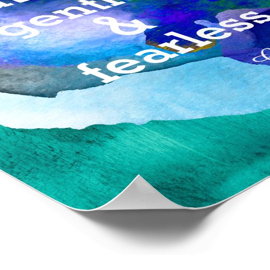 ガンジー感動的引用文ポスターウォーター絵を描カラー ポスター (角)