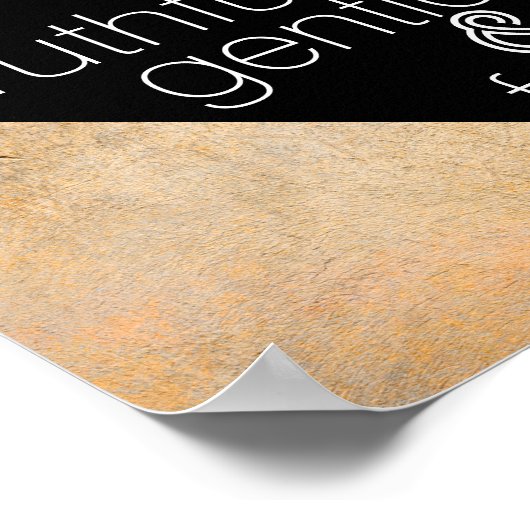 ガンジー感動的引用文ポスターシモダンック ポスター (角)