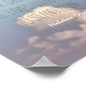 ガンジー感動的引用文ポスター空と雲 ポスター (角)