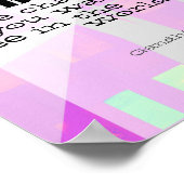 ガンジー感動的引用文抽象芸術ポスター ポスター (角)