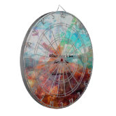 ガンジー感動的引用文 – 愛、人生、希望について ダーツボード (正面左)