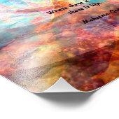 ガンジー感動的引用文 – 愛、人生、希望について フォトプリント            (角)