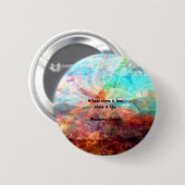 ガンジー感動的引用文 – 愛、人生、希望について 缶バッジ (正面&裏面)