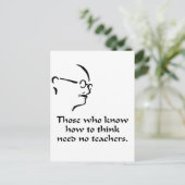 ガンジー考え ポストカード (スタンド正面)