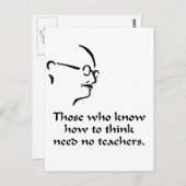 ガンジー考え ポストカード (正面/裏面)