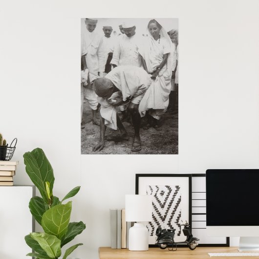 ガンジー ポスター (ホームオフィス)