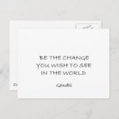 ガンジー ポストカード (正面/裏面)