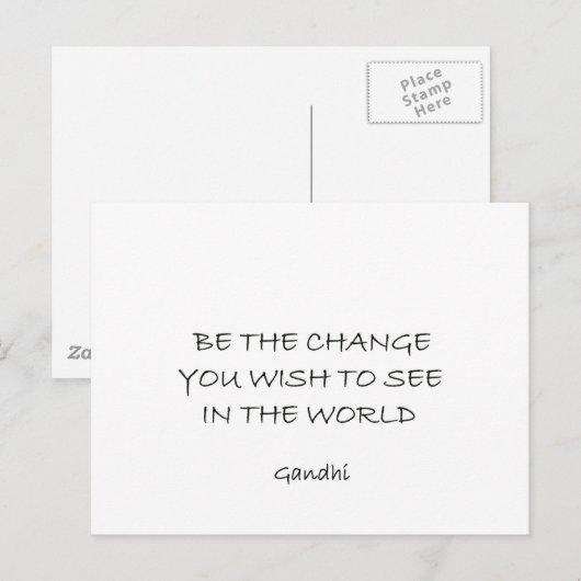 ガンジー ポストカード (正面/裏面)