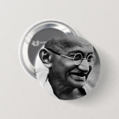 ガンジー 缶バッジ (正面&裏面)