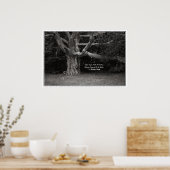 ガンジ引用文ポスター、パーリーオークモノクローム ポスター (キッチン)