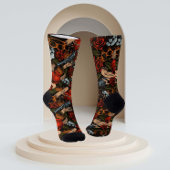 ガンスカルとバラグラフィティパターン ソックス