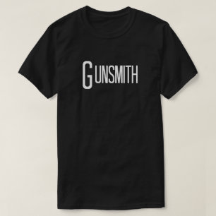 ガンスミスインおもしろい文字 Tシャツ