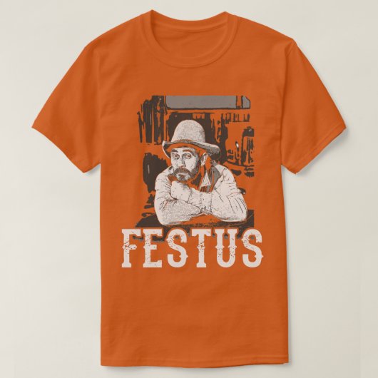 ガンスモークのフェストス Tシャツ (デザイン正面)