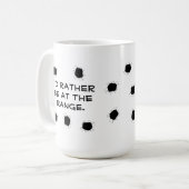 ガンターゲット射撃、 発砲範囲 コーヒーマグカップ (正面左)