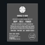 ガンターゲット、ガンスミス、ガンストア広告ーズ チラシ<br><div class="desc">Gun Target,  Gunsmith,  Gunstore's Flyers 広告 By The Business Card Store.</div>