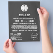 ガンターゲット、ガンスミス、ガンストア広告ーズ チラシ (手)