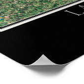 ガンターズビルアラバマ湖宇宙衛星地図 ポスター (角)