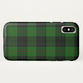 ガンタータンチェックグリーンブラックプレイド Case-Mate iPhoneケース (裏面(横))