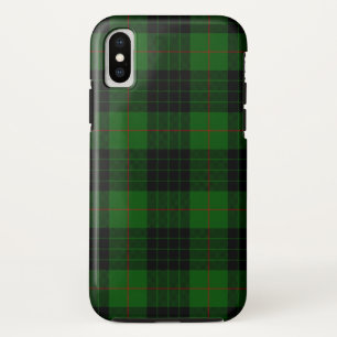ガンタータンチェックグリーンブラックプレイド iPhone XSケース