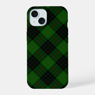 ガンタータンチェックグリーンブラックプレイド iPhone 15ケース