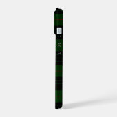 ガンタータンチェックグリーンブラックプレイド iPhone 15ケース (左側面)