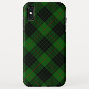 ガンタータン 緑 黒 チェック iPhone XS MAXケース