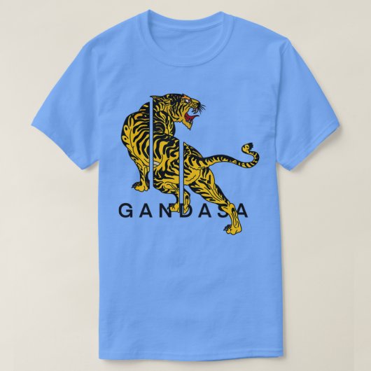ガンダサタイガーロゴ Tシャツ (デザイン正面)