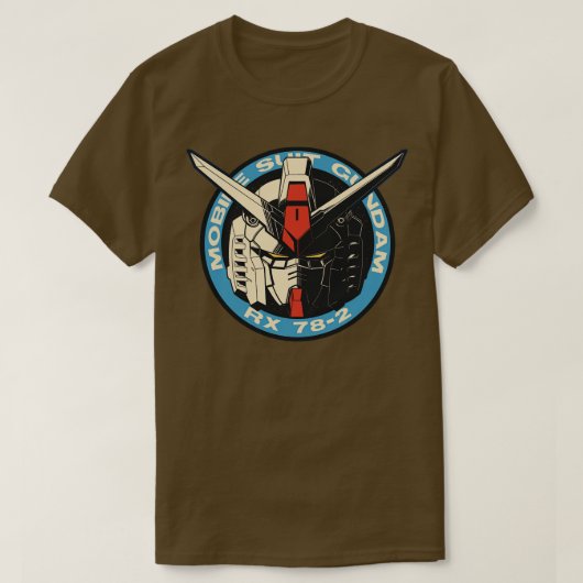 ガンダムバッジ Tシャツ (デザイン正面)