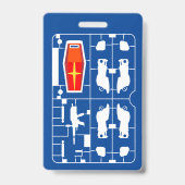 ガンダムrx 78アムロ線ガンプラビルダーランナー趣味 バッジ (Back)