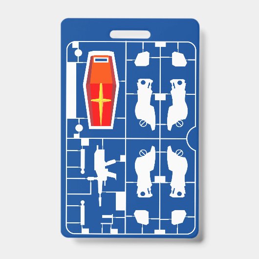 ガンダムrx 78アムロ線ガンプラビルダーランナー趣味 バッジ (Front)