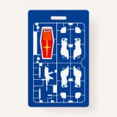 ガンダムrx 78アムロ線ガンプラビルダーランナー趣味 バッジ (裏面)