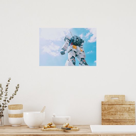 ガンダムRX 78モバイルサイットアーマースタイルデザイン ポスター (キッチン)