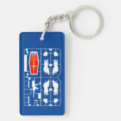 ガンダムrx 78ランナーアムロ線 キーホルダー (裏面)