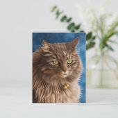 ガンダルフシルバータブビーキャットアート ポストカード (スタンド正面)