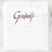 ガンダルフ無地の名 長方形シール (バッグ)