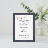 ガンディオブミルトンタータンチェックプレイドファミリーパターン ポストカード (スタンド正面)