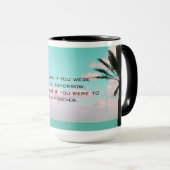 ガンディ感動的引用文トロピカルテーマ マグカップ (正面右)