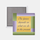 ガンディ感動的引用文磁石 マグネット (正面/裏面)