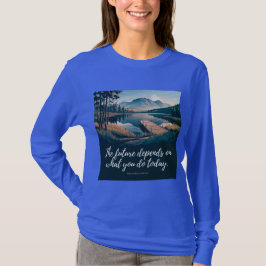 ガンディ生産性引用文Tシャツ Tシャツ