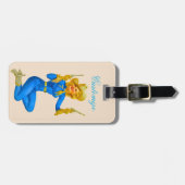 ガントピンアップ女性のカーボーイThunder_Cove ラゲッジタグ (正面横)