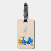 ガントピンアップ女性のカーボーイThunder_Cove ラゲッジタグ (裏面縦)