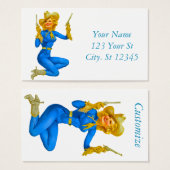 ガントートピンアップ女性のカーボーイThunder_Cove (正面&裏面)