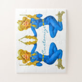 ガントートピンアップ女性のカーボーイThunder_Cove ジグソーパズル (縦)